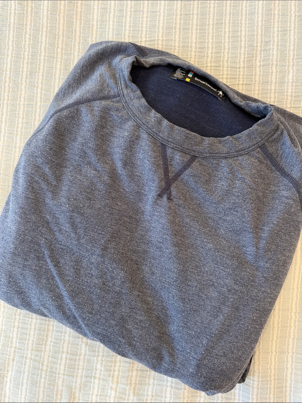 Smartwool Men’s Size M Heathered Navy Crewneck Sweater